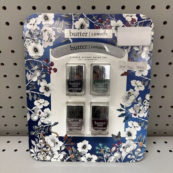 Butter London Patent Shine 10X Nail Polish Set 4 Pieces new