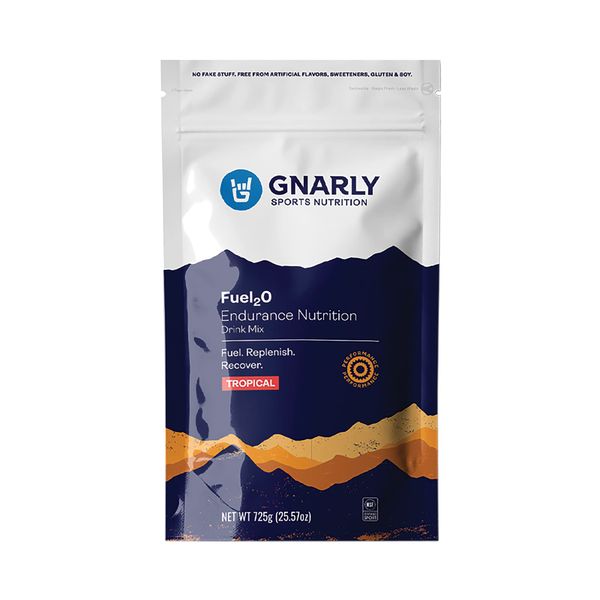 Gnarly Nutrition Fuel2O Electrolyte Powder - Fuel 2O Endurance Nutrition, NSF Content Certified, Electrolyte Solution, Fuel, Replenishment, and Recovery - Tropical, 25.57Oz