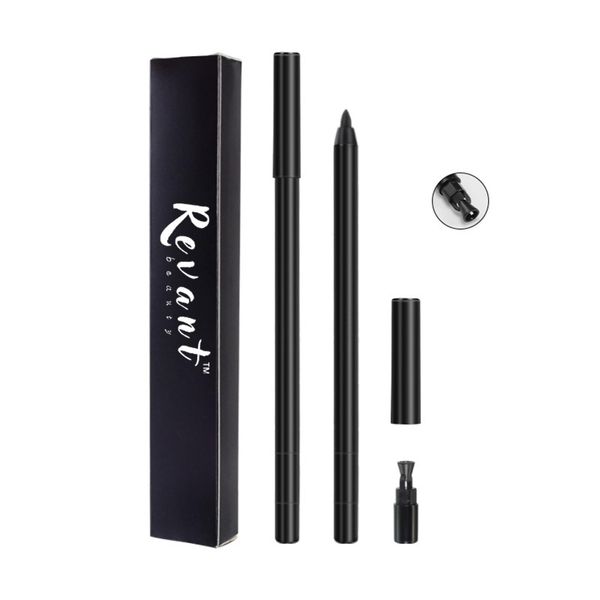 Revant Beauty Gel Eyeliner for Mature Women, Round Tip Design - Waterproof, Sweat and Smudge Resistant Precision Eyeliner for All Day Use. (#01 Black)