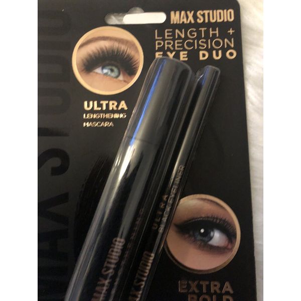 Max Studio Length+Precision Eye Duo-Ultra Lengthening Mascara-Extra Bold New