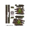 Decal Grip for Glock 19 Gen 4 (Biohazard - in-Color)