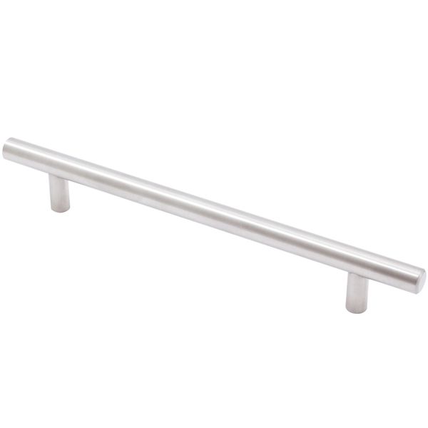 Bar Cabinet Pull, 160 Millimeters, 220mm Overall Length, Satin Stainless Steel b