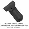Parker Safety Razor Double Edge Safety Razor Travel Case–Premium Leather Safety Razor Case with Snap-Lock Design – Compatible with Parker, Merkur, Gillette and all other standard Double Edge Safety Razors