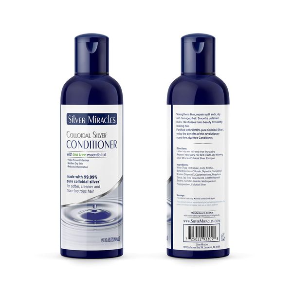 Silver Miracles Colloidal Silver Conditioner With Tea Tree Oil