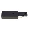 Lightolier 6048NBK Lytespan Track Accessory Basic Single Circuit Live End, Black