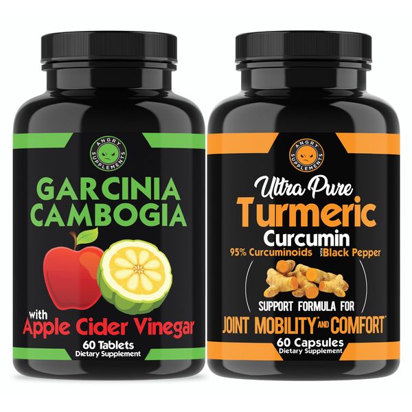 Quemador de Grasa Garcinia Apple Cider y Natural Anti Inflamatorio Turmeric