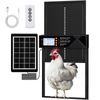 Solar Automatic Chicken Coop Door Anti Pinch/Large LED Screen/Light Sensor/Timer