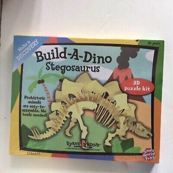 Small World Toys Build-a-Dino Stegosaurus 3D Puzzle Kit