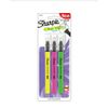 6 Sharpie® Clear View Highlighters, Assorted Colors Yellow, Pink, Green