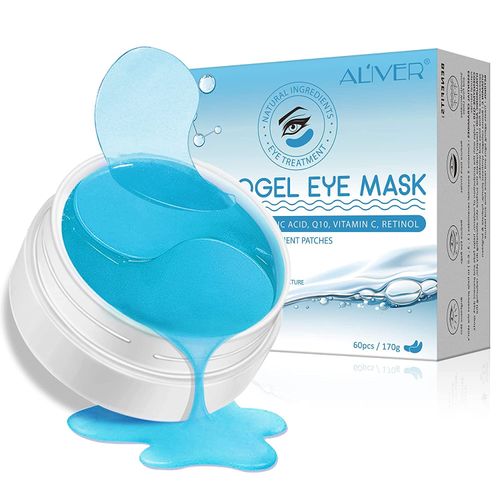 60 Pezzi Patch Occhi,Acido Ialuronico Maschera d'occhio del Collagene,Eye Mask per Occhiaie,Anti-rughe ed anti-età, Ridurre Borse,Occhiaie e Puffiness (Ialuronico)