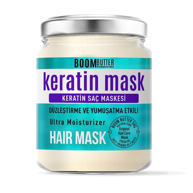 BOOM BUTTER Güçlendirici Onarıcı Keratin Saç Maskesi 190 ML