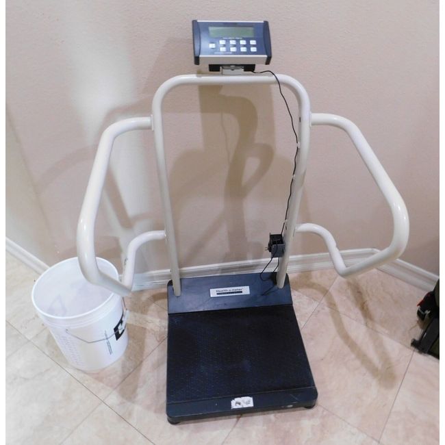 1100KL Digital Platform Scale with Extra-Wide Handrails