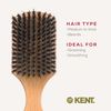 Kent Rectangular Club Handled Black Bristle Brush - OG2 (PACK OF 1)
