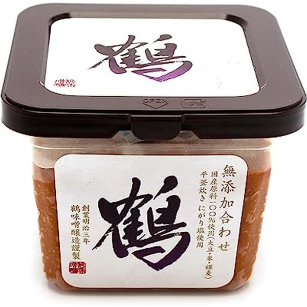 Tsuru Miso Brewery Additive-Free Matched Miso, Crane, 17.6 oz (500 g)