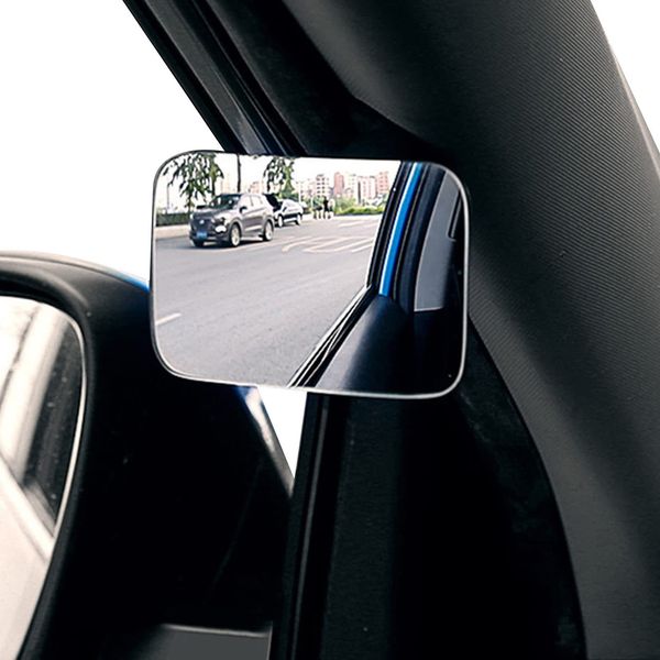 Blind Spot Mirror, Border Sinker Mirror, Side Mirror Blind Spot Stick-on Car Driver and Passenger Side and Rear Seat Jhgf