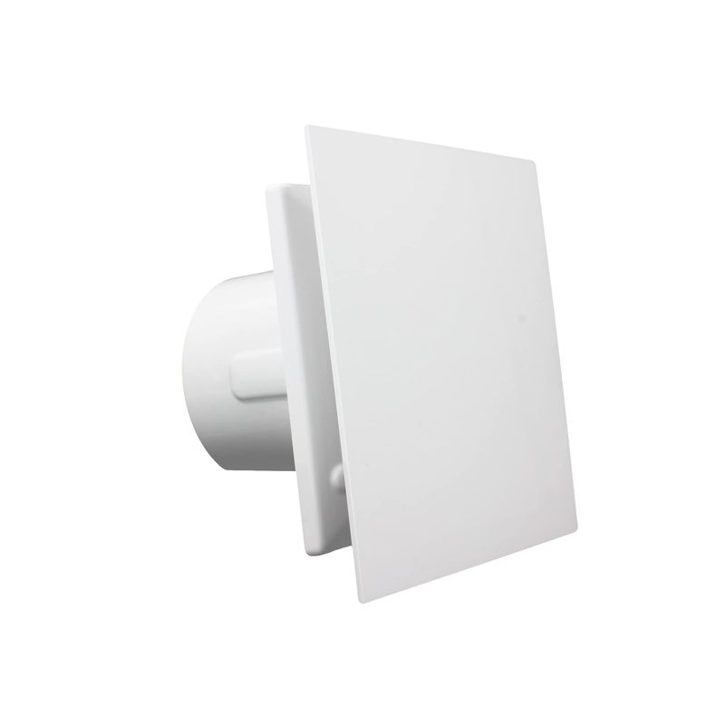 VENTS NAZAIR White 100 mm Quiet Powerful Bathroom Extractor Fan with ...
