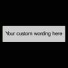 Custom Made Sign - Aluminium Brushed Door Sign Any