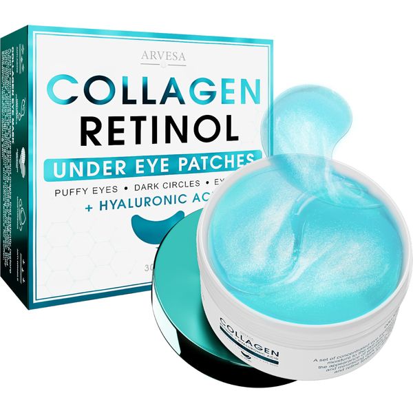 Under Eye Pads - Retinol Infusion - Hydrating Gel Masks - Caffeine - All Natural