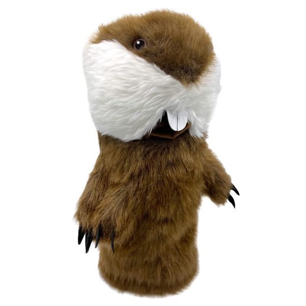 ProActive Sports, Animal Golf Club Head Covers, For Drivers, Cute Novelty Headcover for All Golfers, Plush Material & Clipping Technology, Add Style to Your Golf Bag, Stuffed Gopher