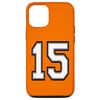 iPhone 15 Pro Number 15, 15 in Black, White and Gray Case