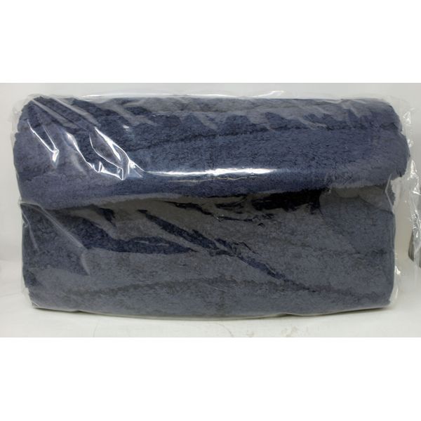 Waves Memory Foam Non-Slip Bath Mat Navy 1 Count