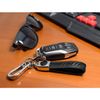 Ford Thunderbird in Black Real Carbon Fiber Loop-Strap Chrome Hook Key Chain
