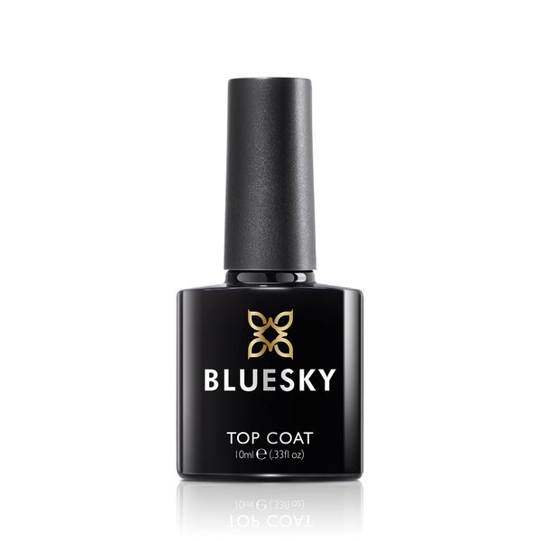 Bluesky Gel Nail Polish, Top Coat, Clear, Long Lasting, Chip Resistant, 10 ml (Requires Curing Under UV LED Lamp)