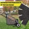 EAGWON 12.2" Lawn Sweeper Brush Replacement for 26" Lawn & Leaf Sweeper, 4 Pack