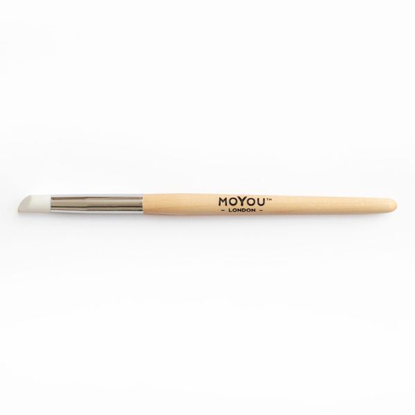 MOYOU LONDON Nail Art Sculpture Pen for Gel Polish - Nail Brushes for Gel Nails and Nail Wraps, Silicone Brushes for art and Cuticle Pusher, Nail Art Tools Manicure pen - Wood