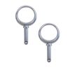 Rowlock Horns Round Chrome