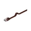 Goobay 95898 CAT 6 Flat-Patch Cable, U/UTP, Dark Brown, 7 m Length