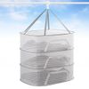Tongwey Flat Drying Net, Shape Resistant, Clothes Drying Net, Flat Net, Folding Storage, 3 Tiers, Knit Drying, Large Capacity, Windproof, Circular, Drying Net, Fall Prevention, Hanging Hook,