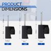 iCrimp Half Clamps J-Hook with Nails, 1 Inch, 25 Pack, Universal Pipe Support for Versatile Installation