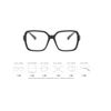 TECH-LINE-DIRECT 2023 Oversize Eyeglasses Unisex Square Glasses - Black Frames Clear lens