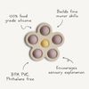 mushie Flower Press Toy (Rose/Blush/Shifting Sand)
