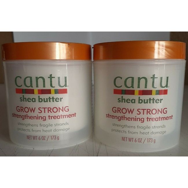 Lot Of 2 Cantu Grow Strong Strengthening Treatment 6 oz Each