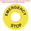 Sourcingmap 20 Pcs 22mm Inner Diameter Emergency Stop Sign for Push Button Switch Replacement