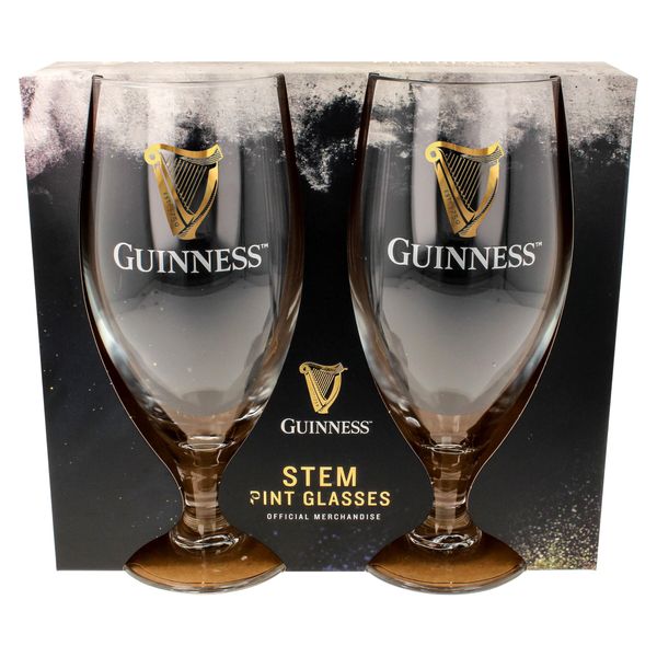 Shamrock Gift Company Guinness - Pint Stem Glasses - 2 Pack