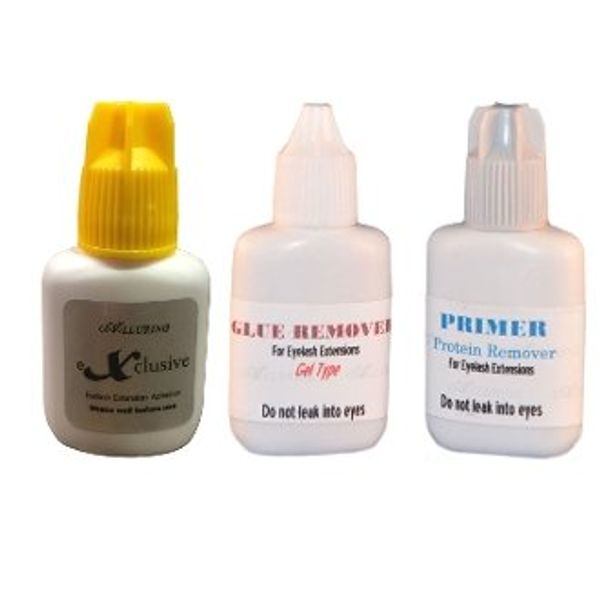 Alluring Exclusive Adhesive 3D Volume glue - Low Fumes, flexible size 10ml & Alluring Lash Primer