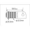 SHIFT UP GROM/NSF100/NSR-MINI 210078-03 Billet Short Step Bar Silver