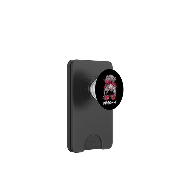 Phlebotomist Tech Technician Girl PopSockets PopWallet for MagSafe