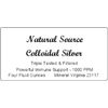 Natural Source Silver 1000 PPM - One 4 oz Spray Bottle (free ship)