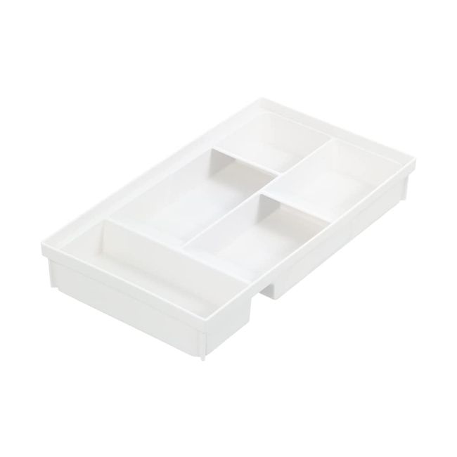 Richell Totono N Cutlery Stand for Drawers, Wide, White