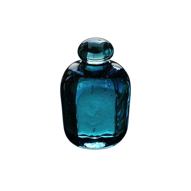 attache Atashe Recycled Glass Paperweight Blue (Ramune Bottle)