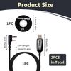 USB Programming Cable for Baofeng UV-5R, UV-82, BF-888S, Walkie Talkie Programming Cable with CD Driver Compatible with Multiple Radio Models, Essential Radio Programming Accessory, Plug & Play Setup