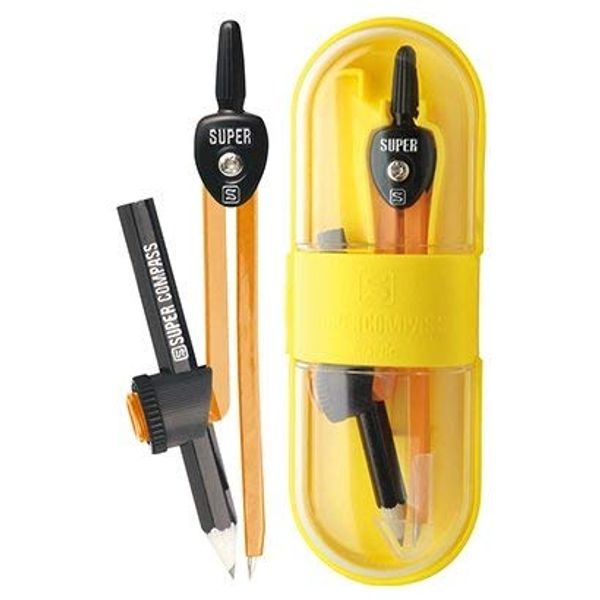 Sonic Super Compass Iroha Pencil Orange Set of 3