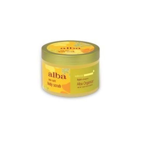 Alba Botanica Natural Hawaiian Body Scrub Sea Salt, 14.5 oz (Pack of 8)