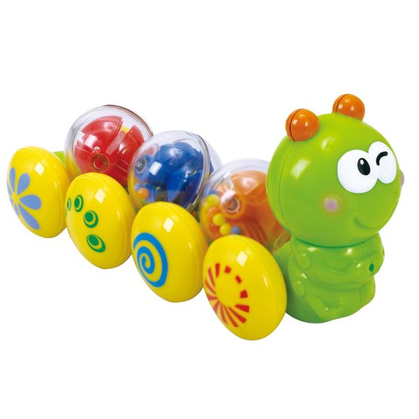 Play My Wiggly Caterpillar Baby Pull-Along Toy, Green/Blue/Red/Yellow Pretend Play Perfect for 18 Months and Up