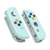 eXtremeRate DIY Replacement Shell Buttons for Nintendo Switch & Switch OLED, Light Cyan Custom Housing Case with Corlorful Button for Joycon Handheld Controller [Only the Shell, NOT the Joycon]