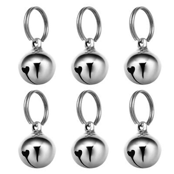 6PCS Metal Charm Bell Dog Collar Bell Dog Collar Charms Dog Craft Bell